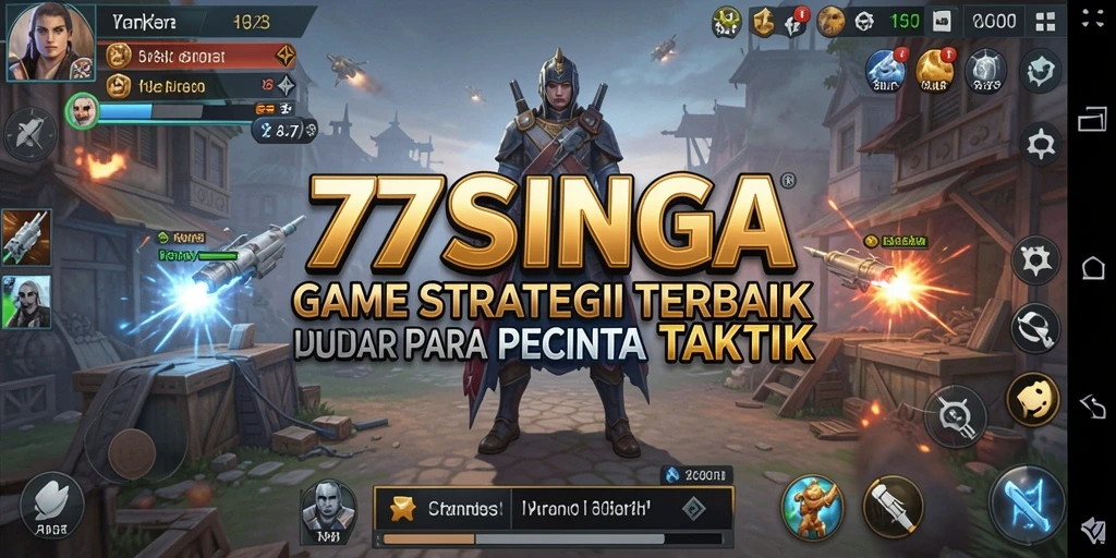 Screenshot gameplay yang menampilkan strategi pertempuran seru di 77SINGA.