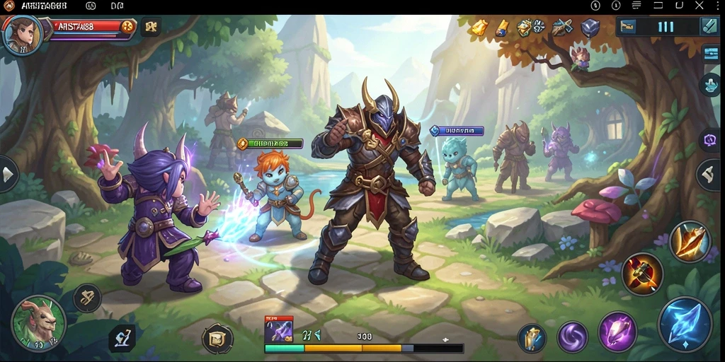 Tangkapan layar ARISTA88 menampilkan aksi seru dalam pertarungan RPG.