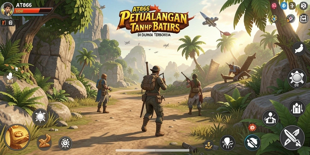 Tangkapan layar AT866 menampilkan eksplorasi bebas di dunia terbuka.