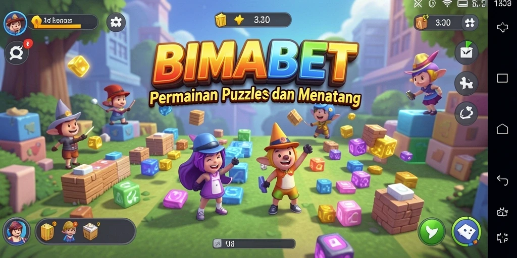 Tampilan gameplay BIMABET yang penuh warna dan menantang.