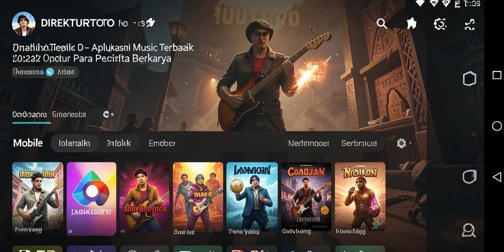 Tampilan gameplay menarik dari aplikasi musik DIREKTURTOTO.