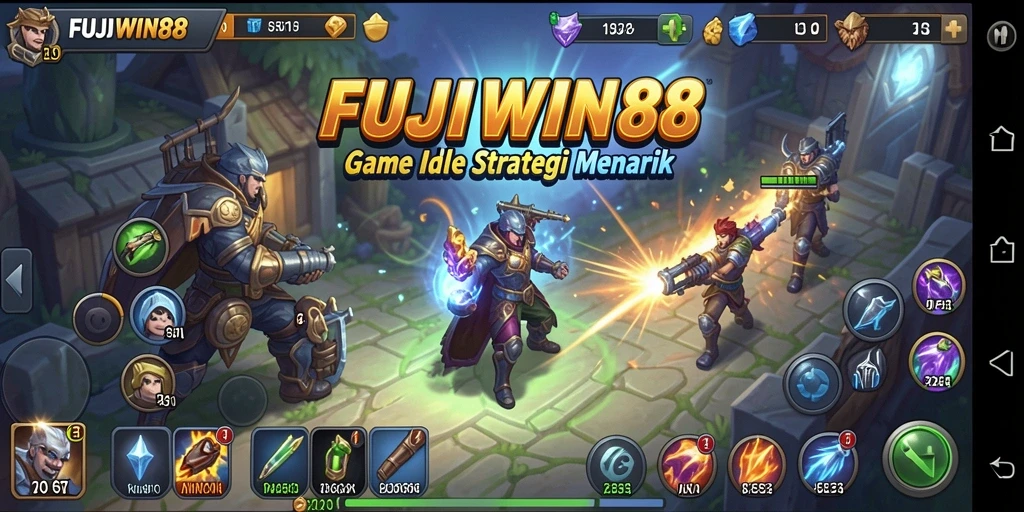 Tangkapan layar gameplay menunjukkan strategi Idle yang mengasyikkan.