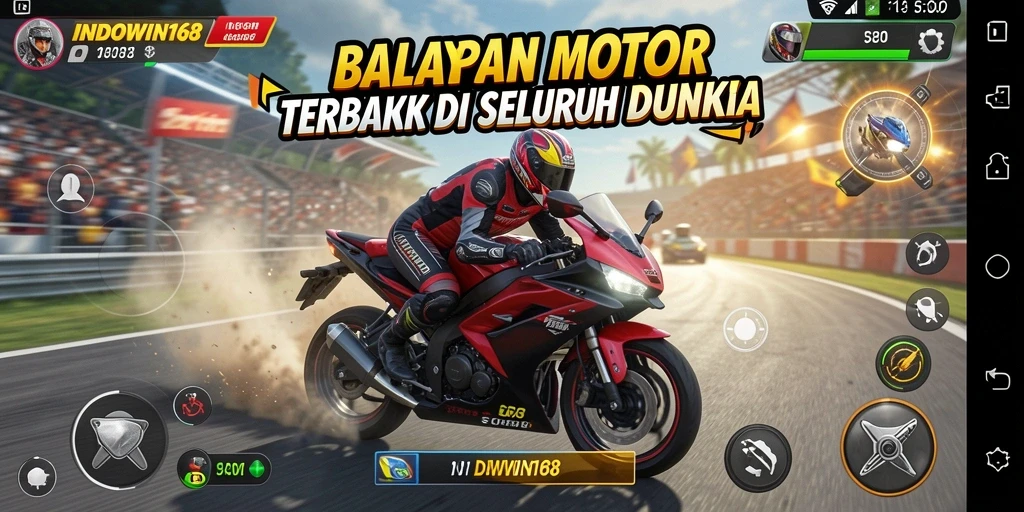 Gameplay seru balapan motor di INDOWIN168.