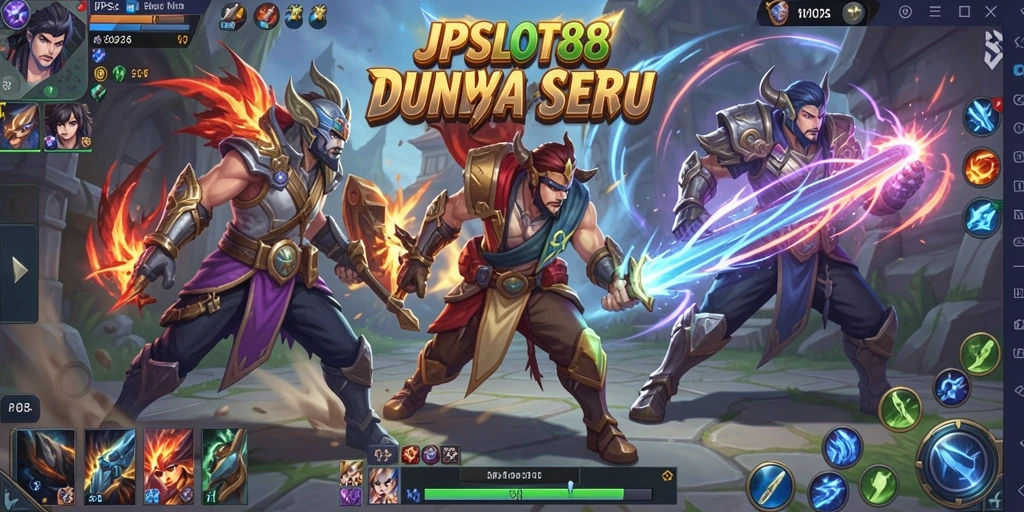 Tampilan menarik dari pertarungan di arena MOBA JPSLOT88.