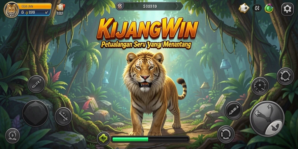 Tangkapan layar gameplay KIJANGWIN menampilkan petualangan menggembirakan dan lingkungan yang memukau.