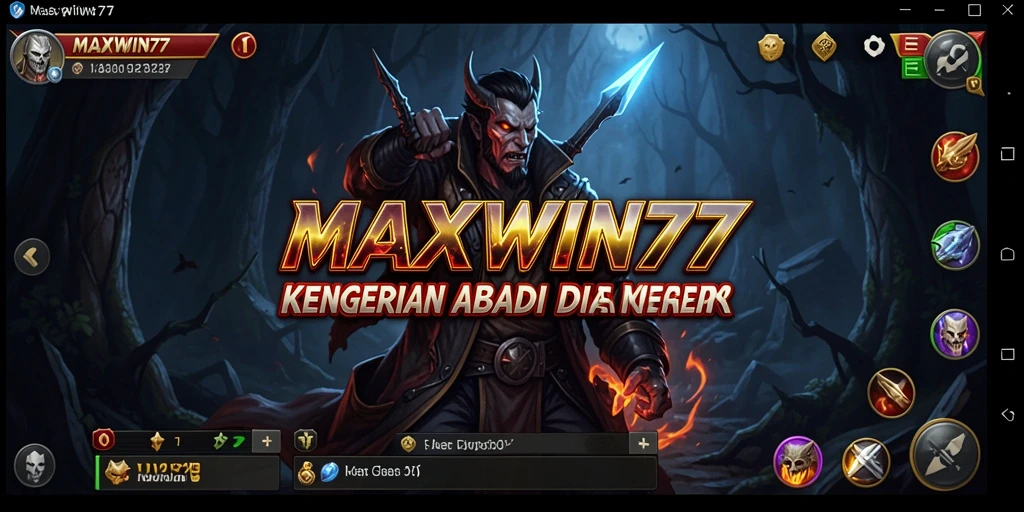 Tangkapan layar gameplay <strong>MAXWIN77</strong> dengan suasana horor yang menegangkan.