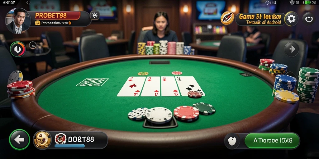 Tampilan menarik dari gameplay Poker di PROBET88.