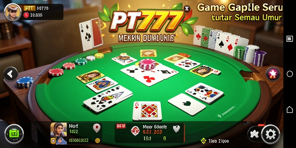 Tampilan gameplay Gaple yang seru dan menantang di <strong>PT777</strong>.