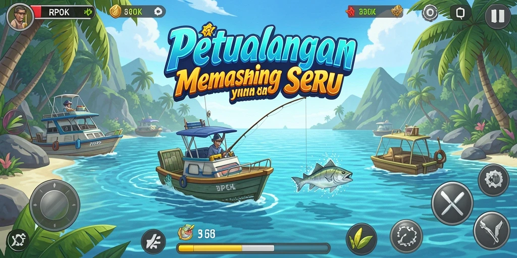 Tangkapan ikan yang spektakuler dalam gameplay RPOK.