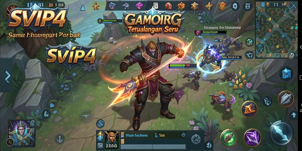Gameplay SVIP4 menampilkan aksi epik dalam petualangan MMORPG.